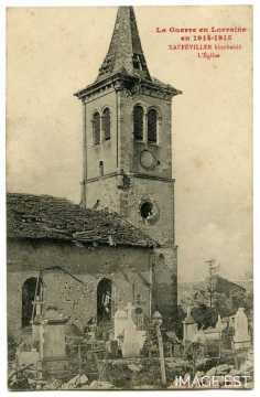 Église bombardée (Xafféviller)